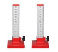 Ujjdwiurgh Lot de 2 règles d'élévation horizontales à hauteur égale pour le travail du bois, échelle double face, carreaux de céramique, outil spécial A