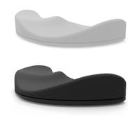 Ujjdwiurgh Lot de 2 repose-poignets ergonomiques pour souris - Repose-poignets glissants qui se déplacent avec la souris (noir, gris)