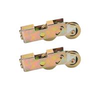 Ujjdwiurgh Lot de 2 roulettes de rechange pour porte de terrasse coulissante, roulement à billes, roue arrière réglable, pour porte coulissante en verre, facile à installer et à utiliser