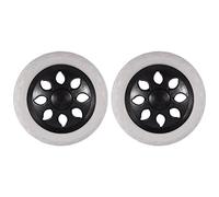 Ujjdwiurgh Lot de 2 roulettes en mousse avec noyau en plastique noir et blanc