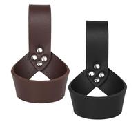 Ujjdwiurgh Lot de 2 supports de ceinture, ceinture Broadsword, support de ceinture d'épée, gaine d'épée réglable en cuir, support de ceinture rétro avec boucle d'épée