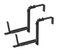 Ujjdwiurgh Lot de 2 supports de jardinières réglables (15,2 à 31,5 cm) pour jardinières, jardinières, crochets muraux