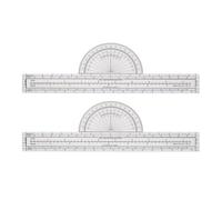 Ujjdwiurgh Lot de 2 Traceurs Outil de Traçage Traceur D'Aviation Cartes Traceur de Navigation Aérienne Accessoires de Pilote en Plastique Transparent pour la Navigation Des Pilotes