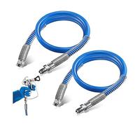 Ujjdwiurgh Lot de 2 tuyaux d'extension de peinture sans air de 1,2 m, tuyau de fouet de peinture sous pression, 3000 psi