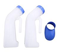 Ujjdwiurgh Lot de 2 urinoirs unisexes anti-déversement pour homme et femme avec couvercle à vis pour voyage en plein air