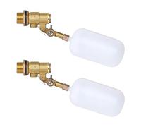Ujjdwiurgh Lot de 2 valves à flotteur de 1,27 cm, pour étang, robinet d'arrêt automatique pour réservoirs de bétail, aquariums