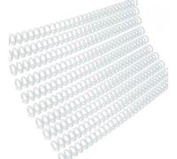 Ujjdwiurgh Lot de 20 anneaux de reliure à 30 trous en plastique transparent Capacité 85 feuilles