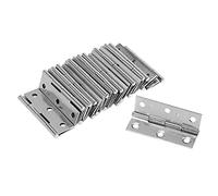 Ujjdwiurgh Lot de 20 charnières en acier inoxydable 6,3 cm de long avec 6 trous de montage