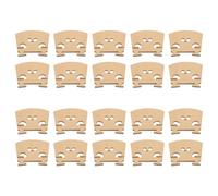 Ujjdwiurgh Lot de 20 chevalets de violon en érable pour ponts de violon 1/8 & 1/4 & 1/2 & 3/4 & 4/4 pièces pour violon instruments à cordes