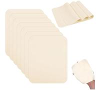 Ujjdwiurgh Lot de 20 chiffons prédécoupés en chamois - Grand outil de coupe d'argile - Fournitures d'artisanat pour lisser le bord du pot