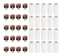 Ujjdwiurgh Lot de 20 embouts de queue de billard avec viroles à visser de 12 mm pour neuf boules