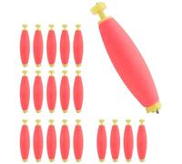 Ujjdwiurgh Lot de 20 flotteurs lestés en mousse à clipser pour articles de pêche
