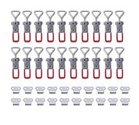 Ujjdwiurgh Lot de 20 loquets à bascule réglables 4001, capacité de maintien de 150 kg, pince à bascule robuste à dégagement rapide