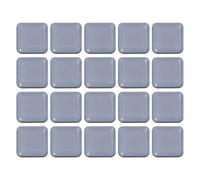 Ujjdwiurgh Lot de 20 patins carrés adhésifs en PTFE pour meubles - 25 x 25 mm