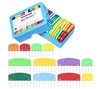 Ujjdwiurgh Lot de 20 peignes de blocage de tricot, peignes de blocage de tricot de couleur arc-en-ciel pour bloquer les tapis