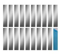 Ujjdwiurgh Lot de 20 plaques métalliques adhésives compatibles avec support magnétique avec adhésif puissant pour aérations non en acier