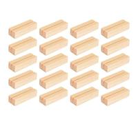 Ujjdwiurgh Lot de 20 porte-cartes en bois pour numéro de table, mémo, cartes de bureau, messages, travaux manuels pour décoration de mariage