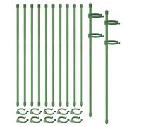Ujjdwiurgh Lot de 20 supports de fleurs réglables pour cage de plantes