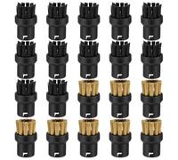 Ujjdwiurgh Lot de 20 têtes de brosse de rechange pour nettoyeur vapeur pour surfaces dures