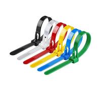 Ujjdwiurgh Lot de 200 attaches autobloquantes en nylon de qualité supérieure, réglables et réutilisables, 8 x 200 mm