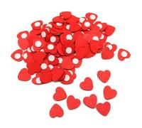 Ujjdwiurgh Lot de 200 autocollants en bois en forme de cœur pour décoration de chambre à coucher, pour désherbage, Saint-Valentin