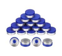 Ujjdwiurgh Lot de 200 capuchons rabattables sans bavure, bleu, 20 mm