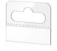 Ujjdwiurgh Lot de 200 languettes adhésives transparentes en plastique - Facile à utiliser - 4,5 x 3,5 cm