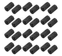 Ujjdwiurgh Lot de 24 bouchons de valve de pneu de voiture - Noir