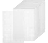 Ujjdwiurgh Lot de 24 feuilles de toile en maille plastique pour broderie, travaux manuels, 7 pièces