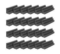 Ujjdwiurgh Lot de 24 panneaux acoustiques en mousse insonorisante pour coin de studio