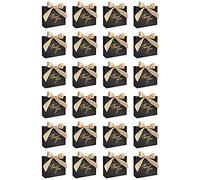 Ujjdwiurgh Lot de 24 Petits -Cadeaux de Remerciement, de Cadeaux, BoîTes à Friandises avec Doré, Cadeaux en Papier,A