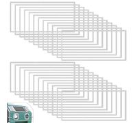 Ujjdwiurgh Lot de 24 protège-objectifs pour armoire de sablage abrasif, pièces de rechange abrasives pour objectifs A