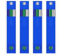 Ujjdwiurgh Lot de 24 recharges solides pour crayon de charpentier 2,8 mm pour le travail du bois pour marqueur mécanique à trou profond