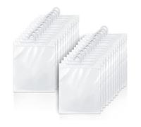 Ujjdwiurgh Lot de 24 sacs de rangement à suspendre en plastique transparent pour salle de classe, bibliothèque et pharmacie pour salle de classe, bibliothèque, fournitures scolaires, usage domestique