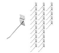 Ujjdwiurgh Lot de 25 crochets simples pour présentoir de magasin 100 mm