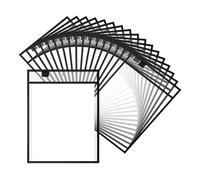 Ujjdwiurgh Lot de 25 dossiers de 22,9 x 30,5 cm pour notes de travail, pochettes effaçables à sec pour enseignants, travail, salle de classe, fournitures B