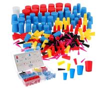 Ujjdwiurgh Lot de 250 bouchons en caoutchouc conique en silicone haute température pour revêtement, protection de peinture de trou, 1/15" à 2,5 cm