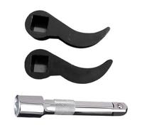 Ujjdwiurgh Lot de 3 adaptateurs de pied-de-biche, clé adaptateur pour clé à cliquet de 1,27 cm, outil de retrait de demi-arbre B