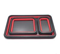 Ujjdwiurgh Lot de 3 bols à vis pliables en silicone magnétique pour plombier, charpentier