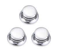 Ujjdwiurgh Lot de 3 boutons d'accordage en métal chromé pour guitare électrique Jazz LP