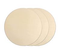 Ujjdwiurgh Lot de 3 cercles en bois brut de 30,5 cm pour travaux manuels, découpes rondes en bois brut pour loisirs créatifs