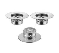 Ujjdwiurgh Lot de 3 couvercles de vidange de baignoire, filtre d'évier de salle de bain, attrape-cheveux pour baignoire, buanderie, évier utilitaire B