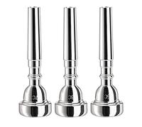 Ujjdwiurgh Lot de 3 Embouchures de Trompette, Embouchure PlaquéE Argent 7C 5C 3C pour DéButants, Joueurs Professionnels