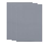 Ujjdwiurgh Lot de 3 feuilles de tampon en caoutchouc pour machine de gravure - Format A4 - 2,3 mm d'épaisseur - Gris