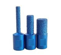 Ujjdwiurgh Lot de 3 fraises à filetage M10 brasé de haute qualité pour céramique, carrelage, marbre, verre