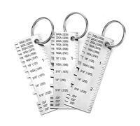Ujjdwiurgh Lot de 3 jauges d'épaisseur de tôle en acier inoxydable - Outil d'inspection de la taille - Accessoires de soudage