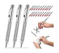 Ujjdwiurgh Lot de 3 outils à tracer avec aimant, avec 20 pointes de marquage de rechange pour verre/céramique/acier trempé