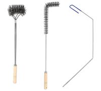 Ujjdwiurgh Lot de 3 outils de nettoyage en forme de L en acier inoxydable pour friteuse à air comprimé