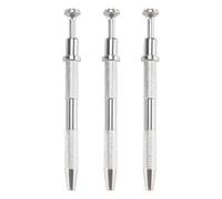 Ujjdwiurgh Lot de 3 Outils de Ramassage à 4 Griffes en Acier Inoxydable, Pince à 4 Broches pour Puce IC, Composants éLectroniques, Argent