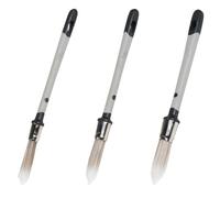 Ujjdwiurgh Lot de 3 petits pinceaux de peinture pour murs et bordures de 1,5/0,7/2,2 cm - Facile à utiliser